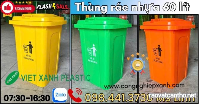 Thùng Rác 60 Lít Tiện Dụng