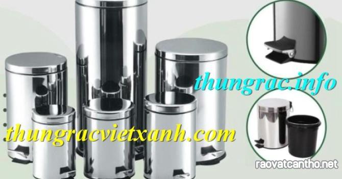 Thùng rác inox đạp chân 5 lít - 8 lít - 12 lít - 20 lít - 30 lít