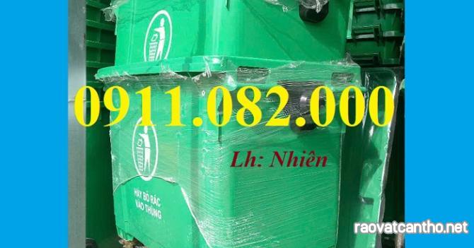 Thùng rác nhựa Phan Khánh Đăng giá rẻ tại miền tây- thùng rác 120L, 240L, 660L giá sỉ- lh 09110820