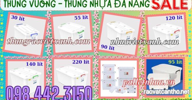 Thùng vuông đa năng có bánh xe - Giải pháp tiện lợi cho không gian sống hiện đại