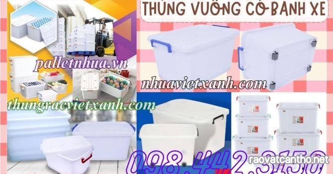 Thùng vuông đa năng có bánh xe - Giải pháp tiện lợi cho không gian sống hiện đại