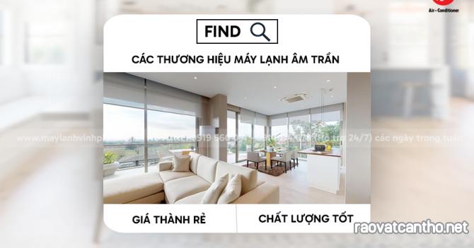 Tìm thấy các thương hiệu Điều hòa cassette giá rẻ có chất lượng tốt