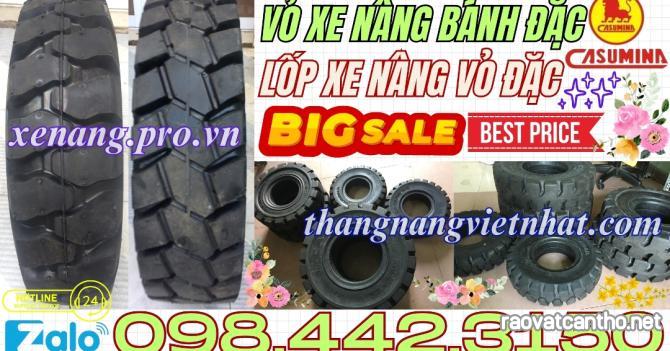 Vỏ xe nâng lốp đặc CASUMINA dùng cho xe nâng động cơ