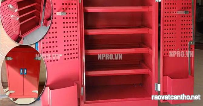 Xe đẩy 3 ngăn kế hơp bảng treo khay