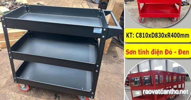 Xe đẩy dụng cụ có giá treo đồ nghề