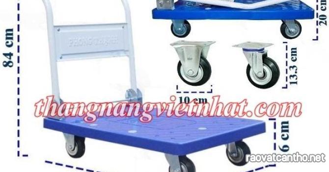 Xe đẩy hàng sàn nhựa 200kg XTB100DN