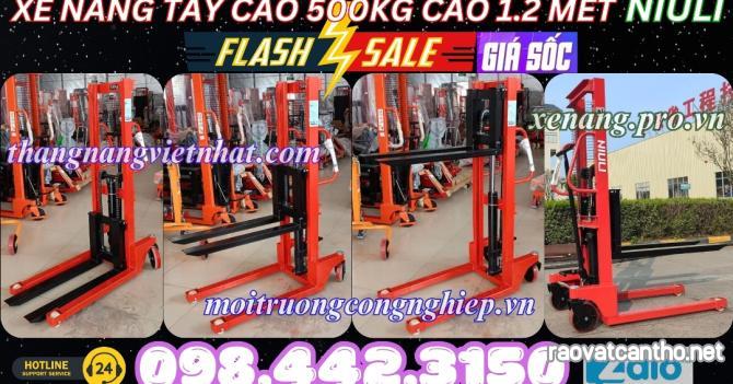 Xe nâng cao mini 500kg nâng cao 1200mm A0.5T/1.2M – NIULI