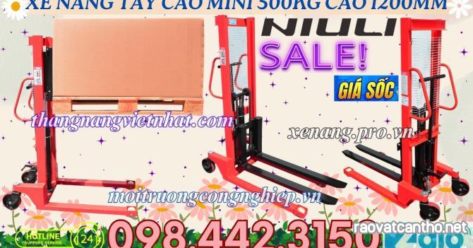 Xe nâng cao mini 500kg nâng cao 1200mm A0.5T/1.2M – NIULI