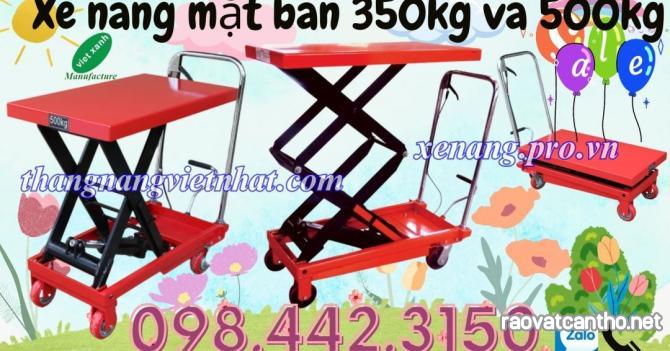 Xe nâng mặt bàn 350kg nâng cao 1.5 mét và 500kg nâng cao 900mm