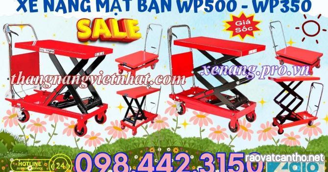 Xe nâng mặt bàn 350kg nâng cao 1.5 mét và 500kg nâng cao 900mm