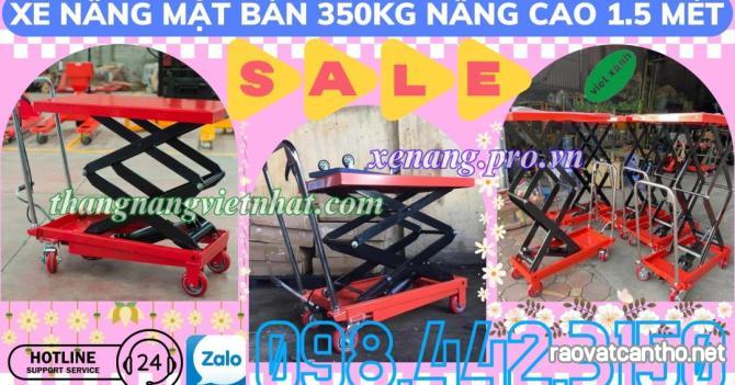 Xe nâng mặt bàn WP350 tải 350kg nâng cao 1500mm - sale giá cực sốc