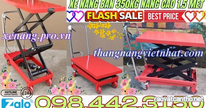 Xe nâng mặt bàn WP350 tải 350kg nâng cao 1500mm - sale giá cực sốc