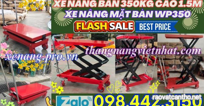 Xe nâng mặt bàn WP350 tải 350kg nâng cao 1500mm - sale giá cực sốc