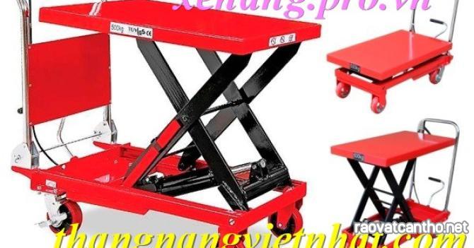 Xe nâng mặt bàn WP500 tải 500kg nâng cao 900mm