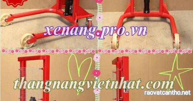 Xe nâng quay đổ thùng phuy 350kg cao 1.4 mét giá sốc