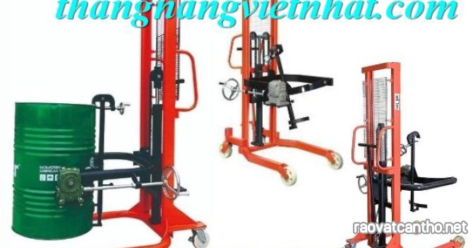 Xe nâng quay đổ thùng phuy 350kg cao 1.4 mét giá sốc