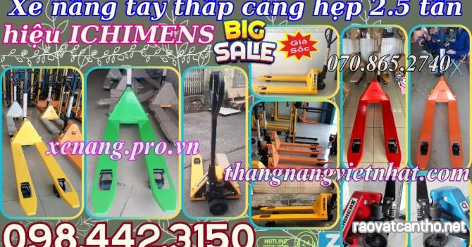 Xe nâng tay 2.5 tấn càng hẹp XT540-1150-2.5T ICHIMENS