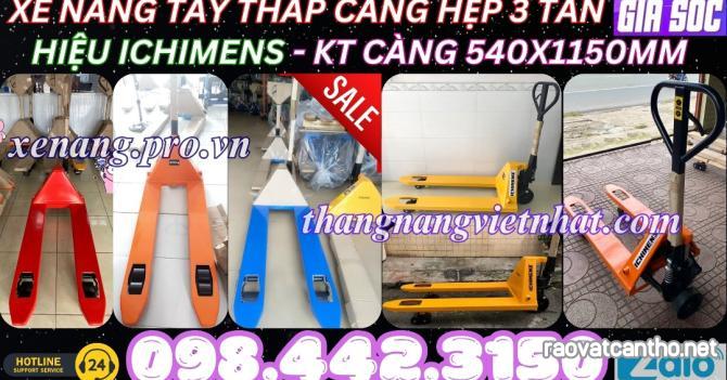 Xe nâng tay 3 tấn càng hẹp XT540-1150-3T ICHIMENS