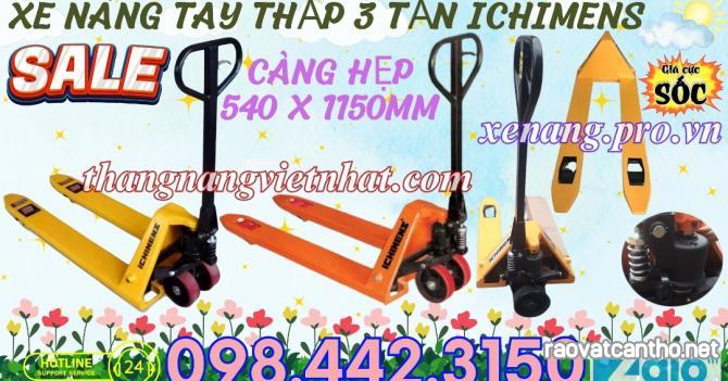 Xe nâng tay 3 tấn càng hẹp XT540-1150-3T ICHIMENS