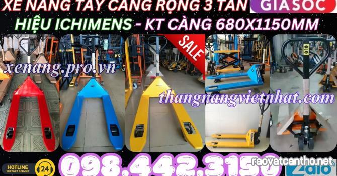 Xe nâng tay 3 tấn càng rộng XT680-1150-3T ICHIMENS