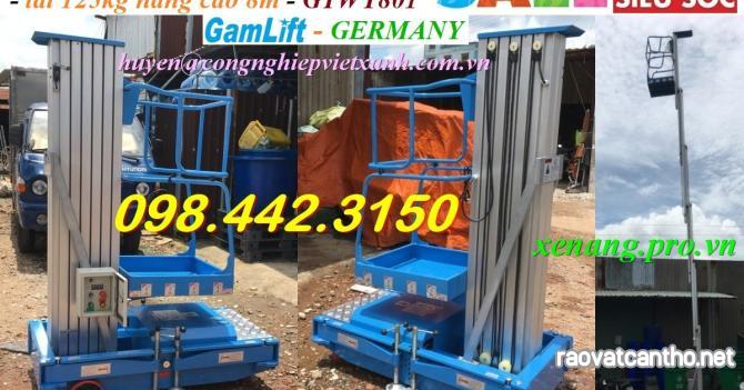 Thang nâng điện trục rút 125kg nâng cao 8 mét GAMLIFT GTWY801 xả kho giá sốc