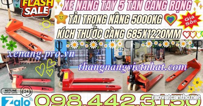 Xe nâng tay 5 tấn càng rộng 685x1220mm AC50M