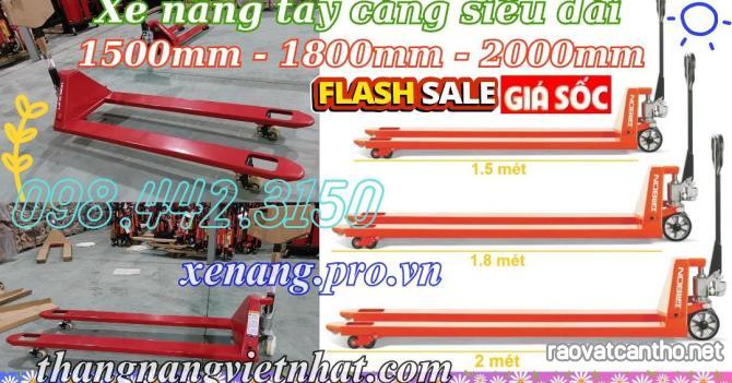 Xe nâng tay càng siêu dài 1.5m - 1.8m - 2m - tải 2 tấn và 2.5 tấn