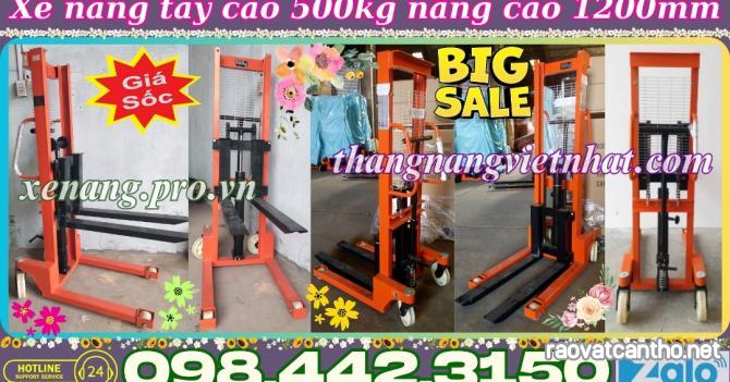 Xe nâng tay cao mini 500kg nâng cao 1200mm A0.5T/1.2M