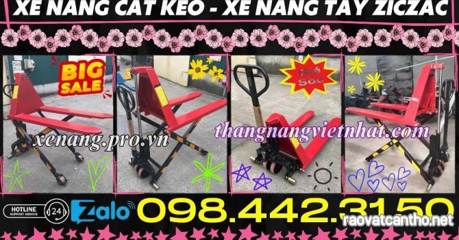 Xe nâng tay cắt kéo 1.5 tấn nâng cao 800mm - xả kho giá sốc