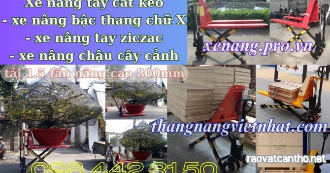 Xe nâng tay cắt kéo 1.5 tấn nâng cao 800mm HL1.5T