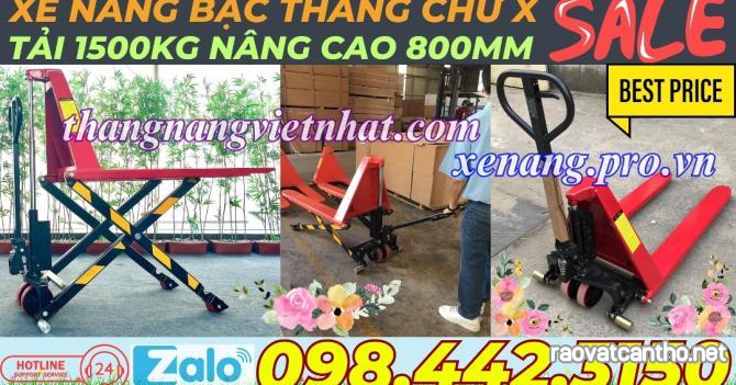 Xe nâng tay cắt kéo 1.5 tấn nâng cao 800mm HL1.5T