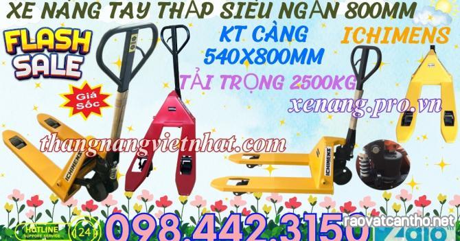 Xe nâng tay siêu ngắn 800mm XT540-800-2.5T ICHIMENS