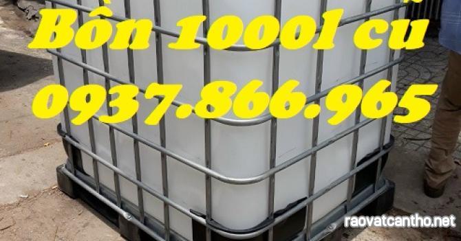 Xuất bồn cũ số lượng lớn, bồn nhựa, tank 1 khối, bồn 1000l, tank cũ đựng xăng dầu